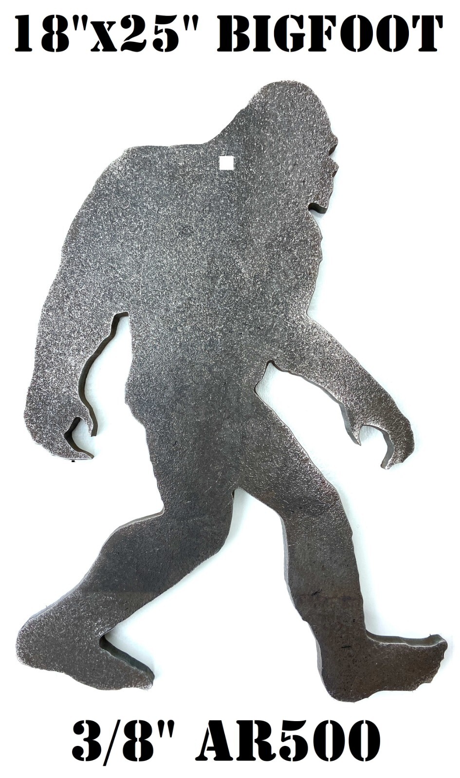 3/8" AR500 18"x25” Bigfoot Sasquatch Yeti Steel Shooting Range Target 1pc Hanger