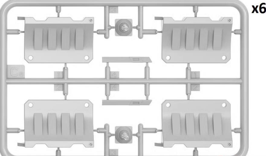 MINIART 35634 1/35 Scale Plastic Barrier Set Model Kit