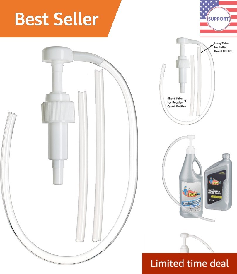 5cc Quart Bottle Pump: Fluid Transfer Made Easy with Dual Suction Tubes