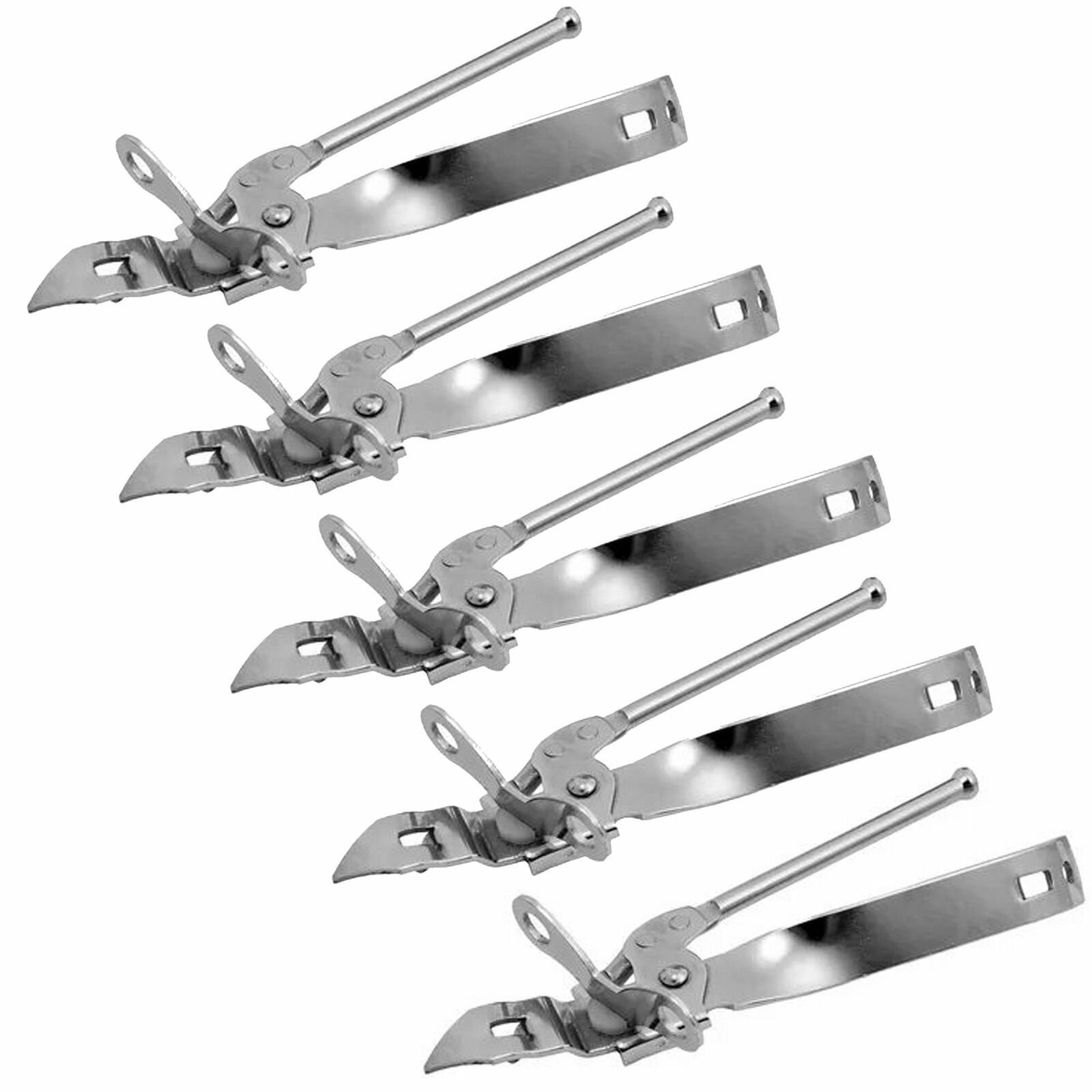 Wideskall 3-in-1 Can Opener with Bottle Opener Tapper Silver (Pack of 5)