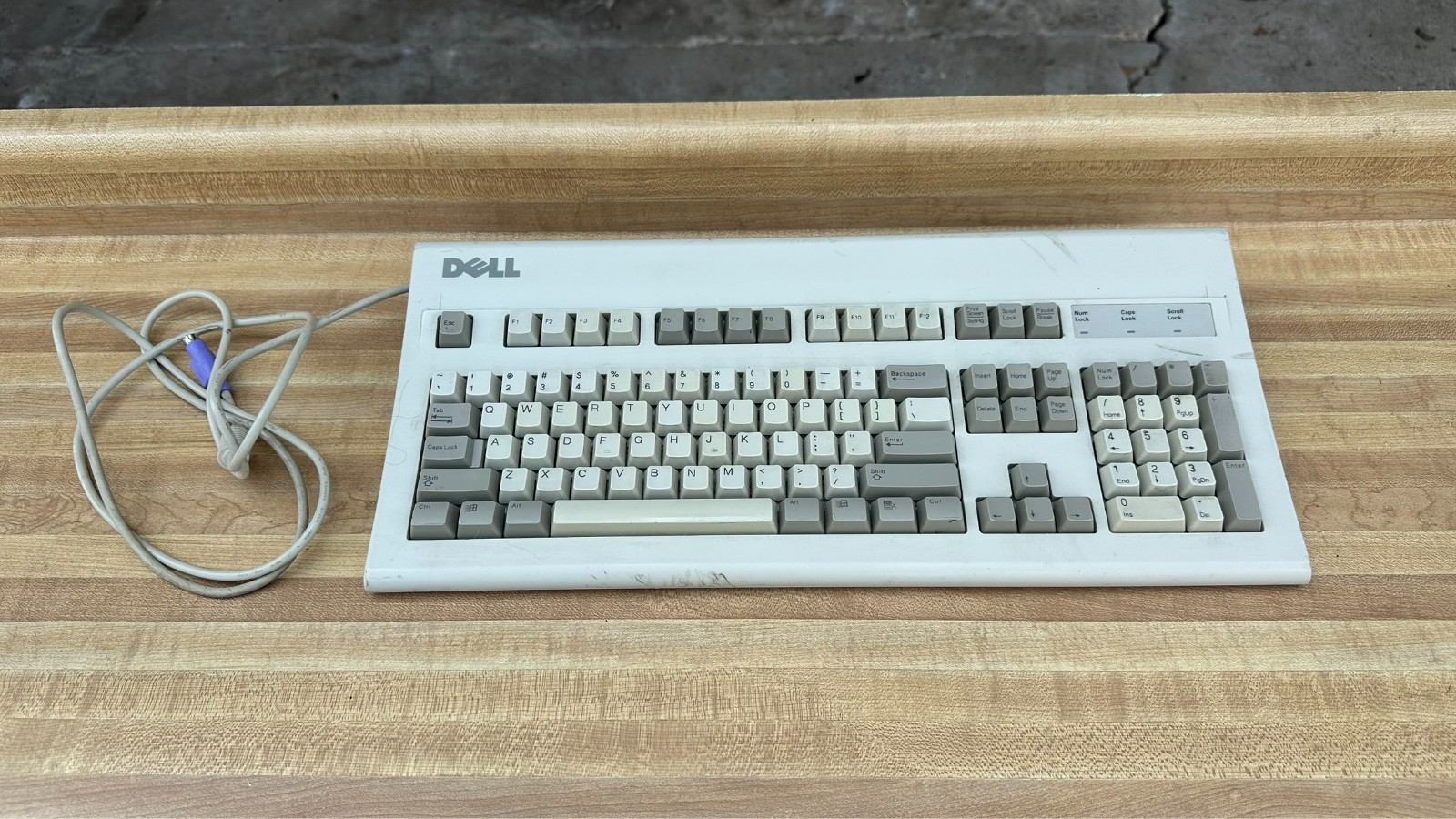 Vintage Dell AT101W Mechanical Keyboard - Alps Switches (Good) Computer Desktop