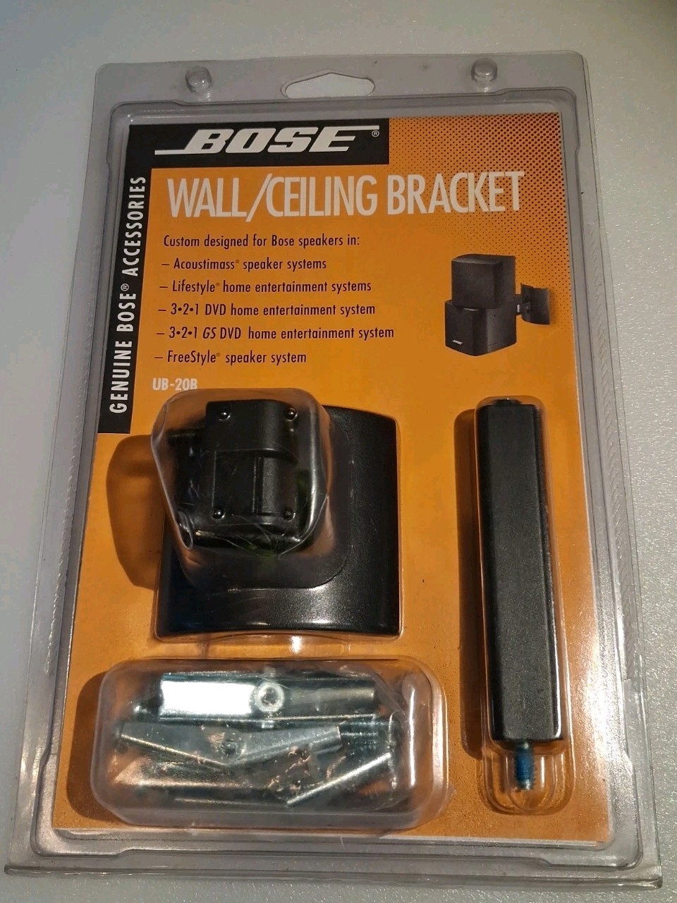 Bose UB-20B Wall/Ceiling Bracket Speaker Mount Black Genuine Accessory NEW