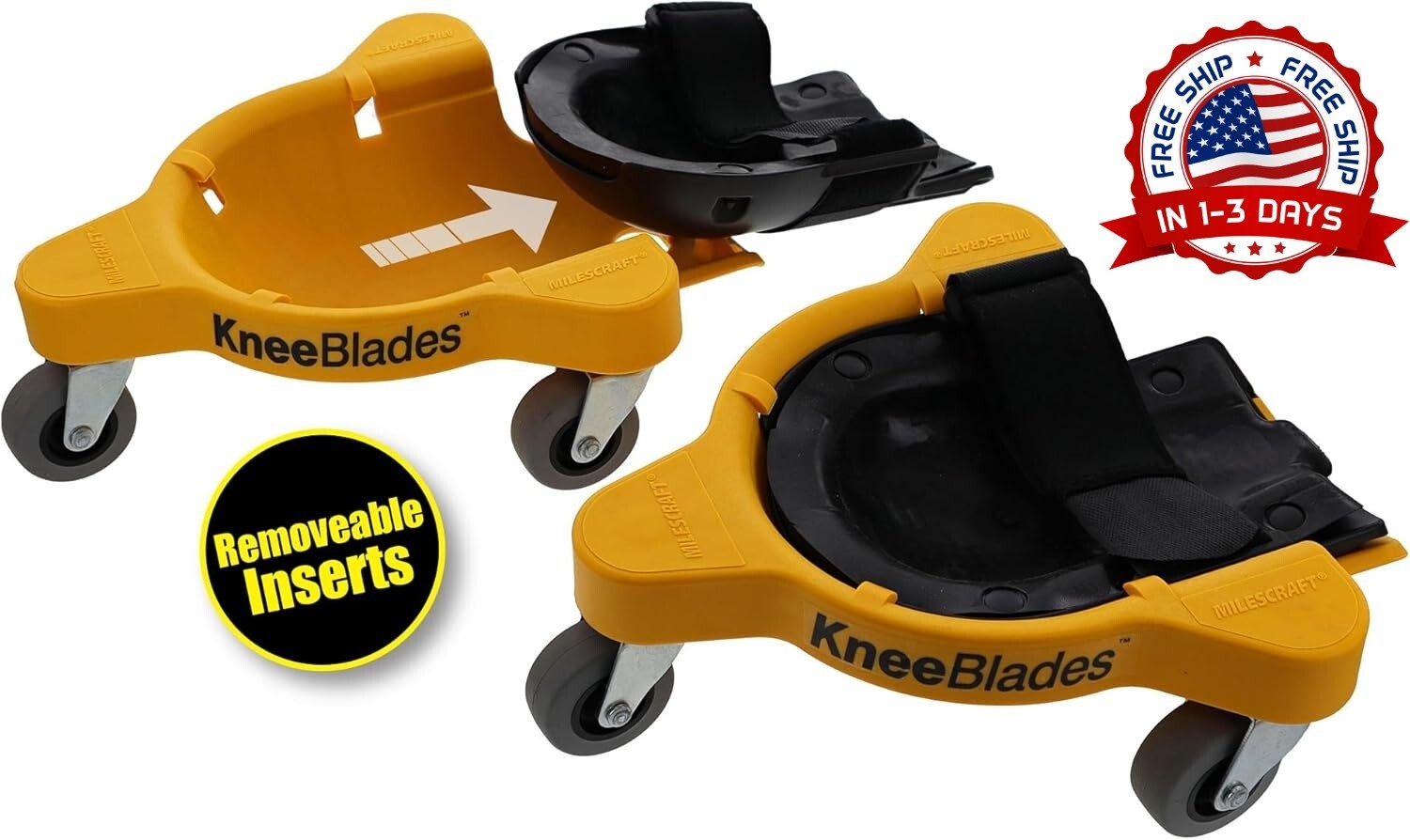 NUEVO Rodilleras De Trabajo Rodilleras De  Para Servicio Pesado, Amarillo Negro.
