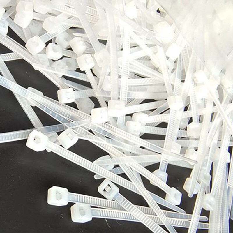 2.5mm Width Nylon Plastic Cable Ties Zip Tie Wraps Strong All Sizes White/Black