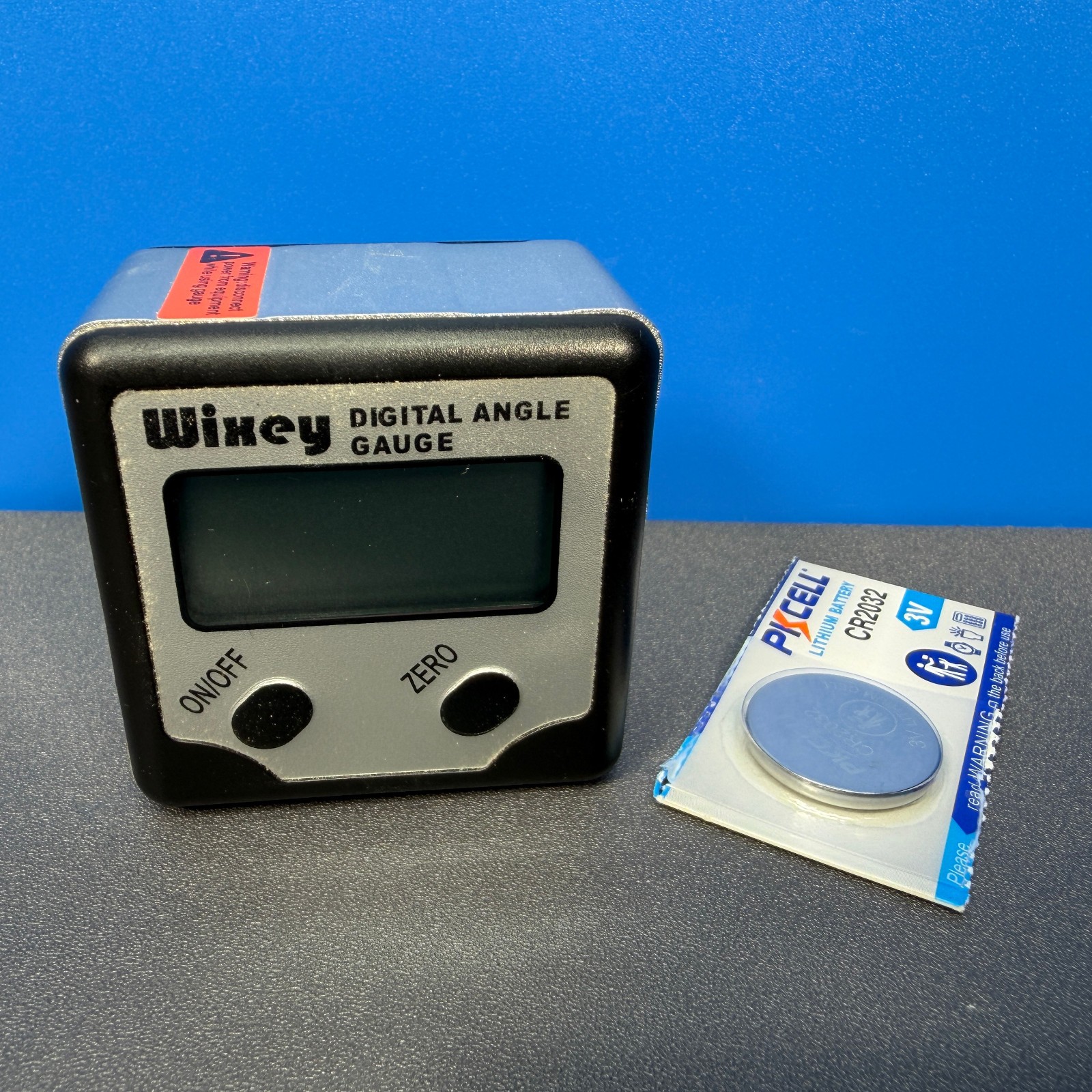 WIXEY DIGITAL ANGLE GAUGE WR 300 FOR SAW BLADE BEVEL ANGLE + NEW BATTERY