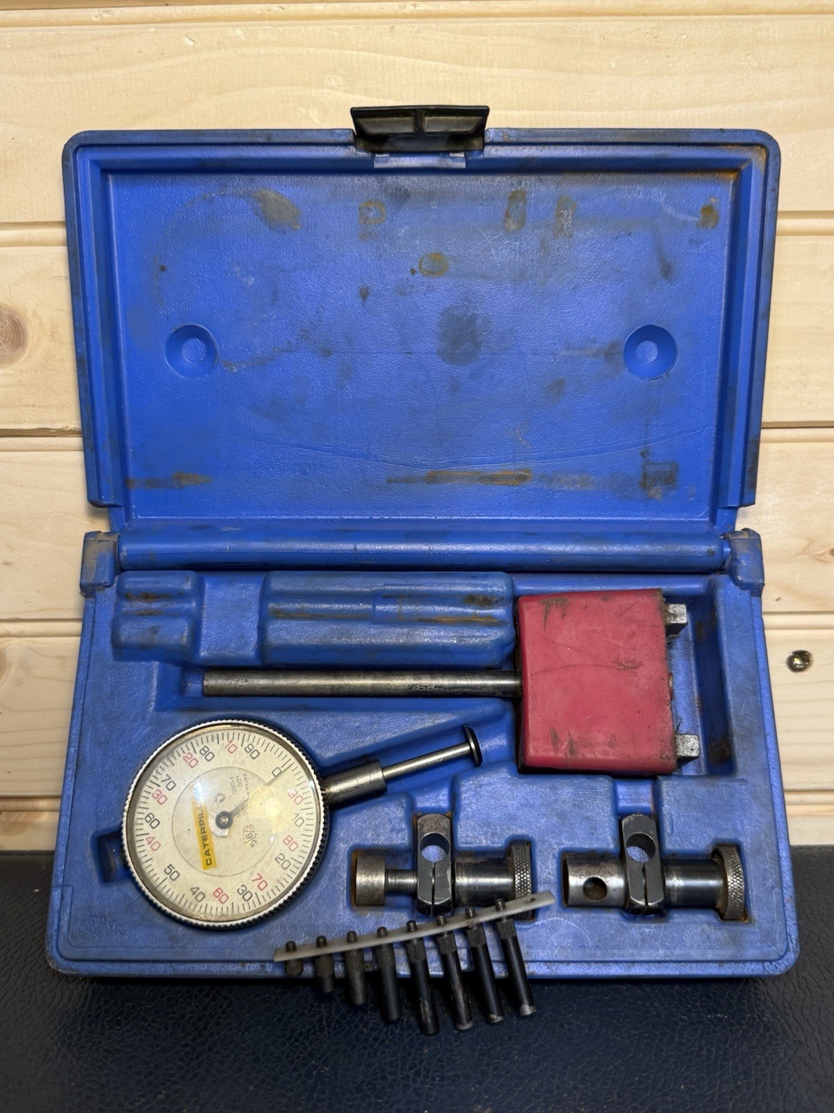 Central Tools 6410 1" 0-100mm Dial Indicator Set Caterpillar Dial Indicator