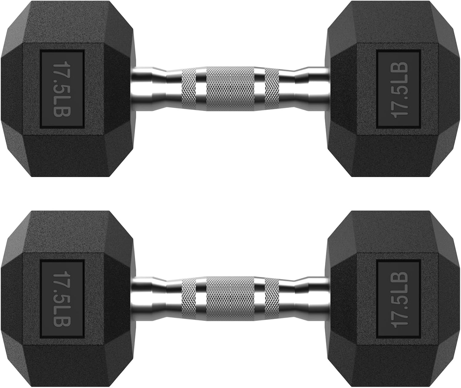 Hex Dumbbell Set 2.5-65 lb Rubber Encased Hex Dumbbells Home Gym Weights