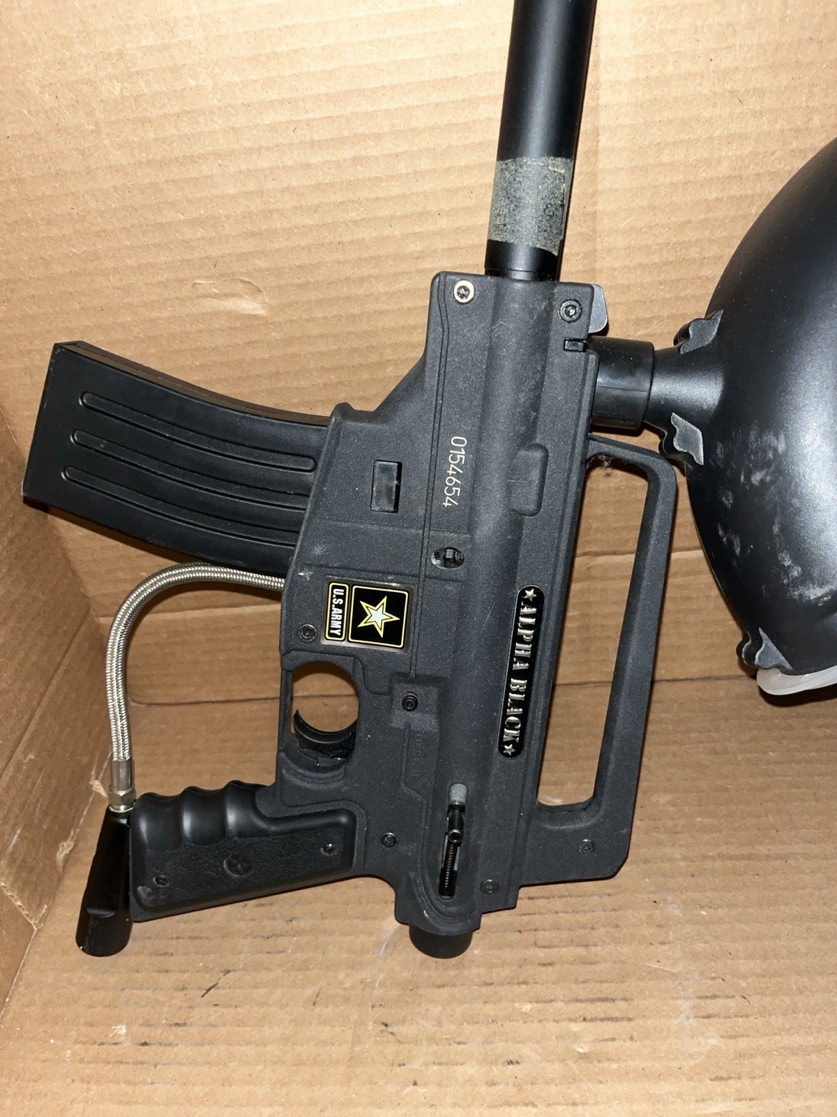 Tippmann US Army Alpha Black Paintball Marker Untested