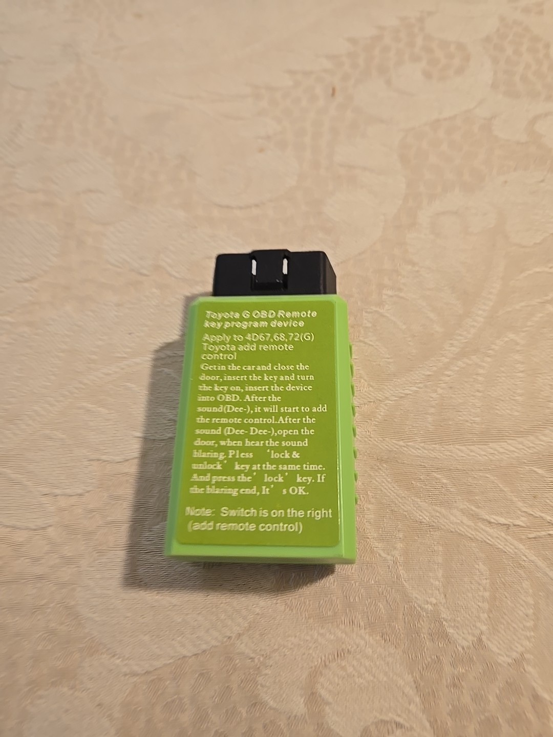 Toyota G  H Obd Remote Key Programmer