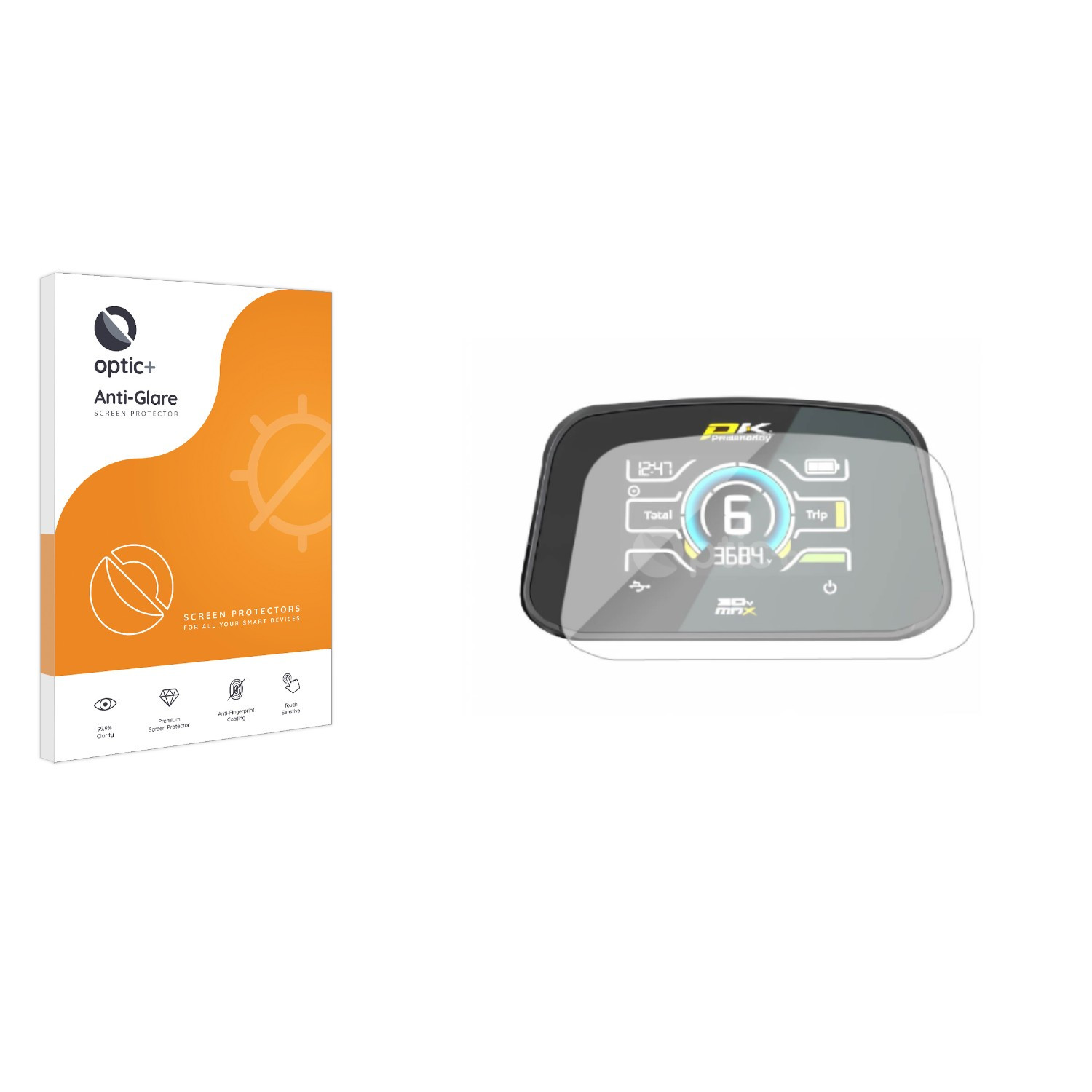 Optic+ Anti-Glare Screen Protector for PowaKaddy CT6 2025