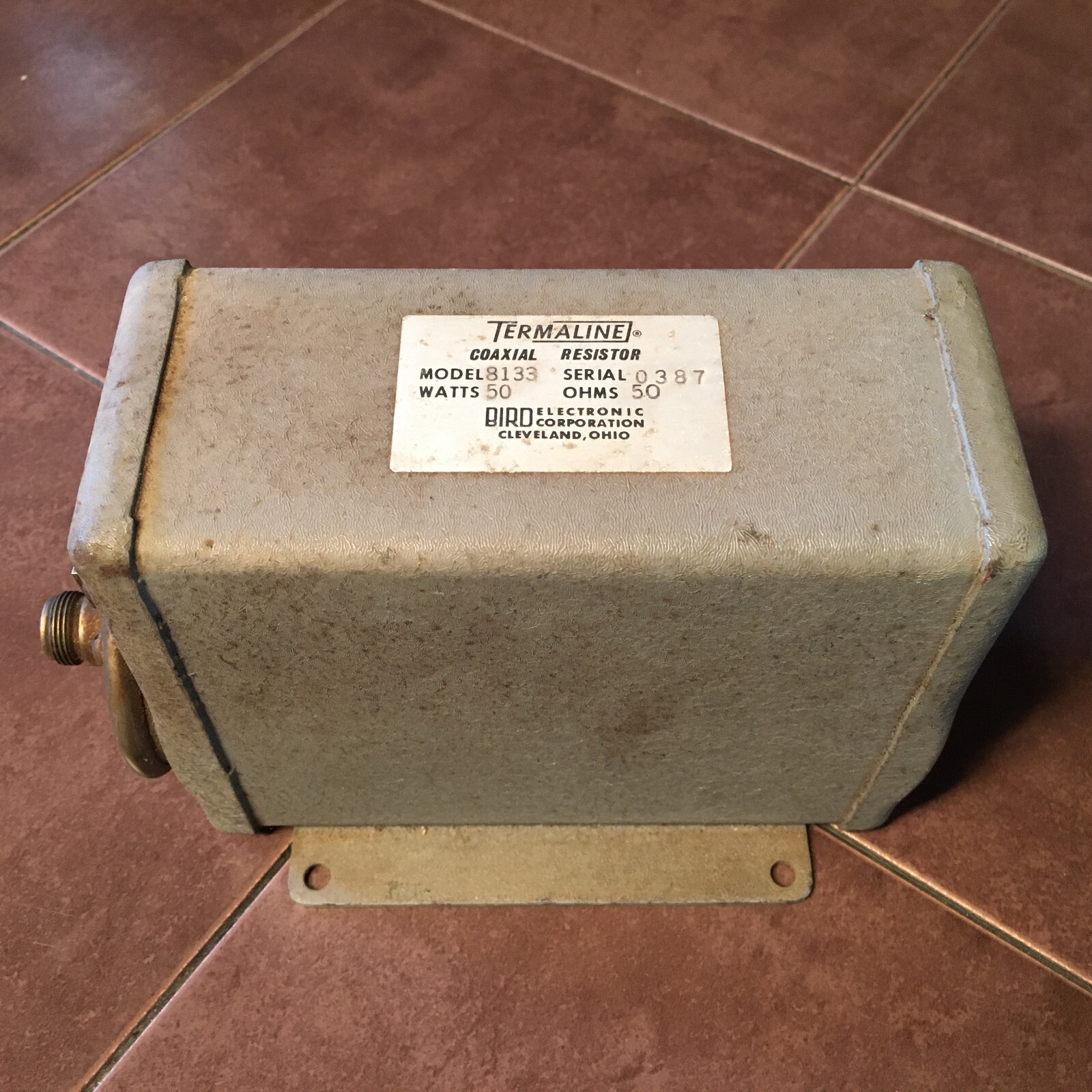 Bird Model 8133 Termaline 50-Watt Dummy Load, 50 ohm.