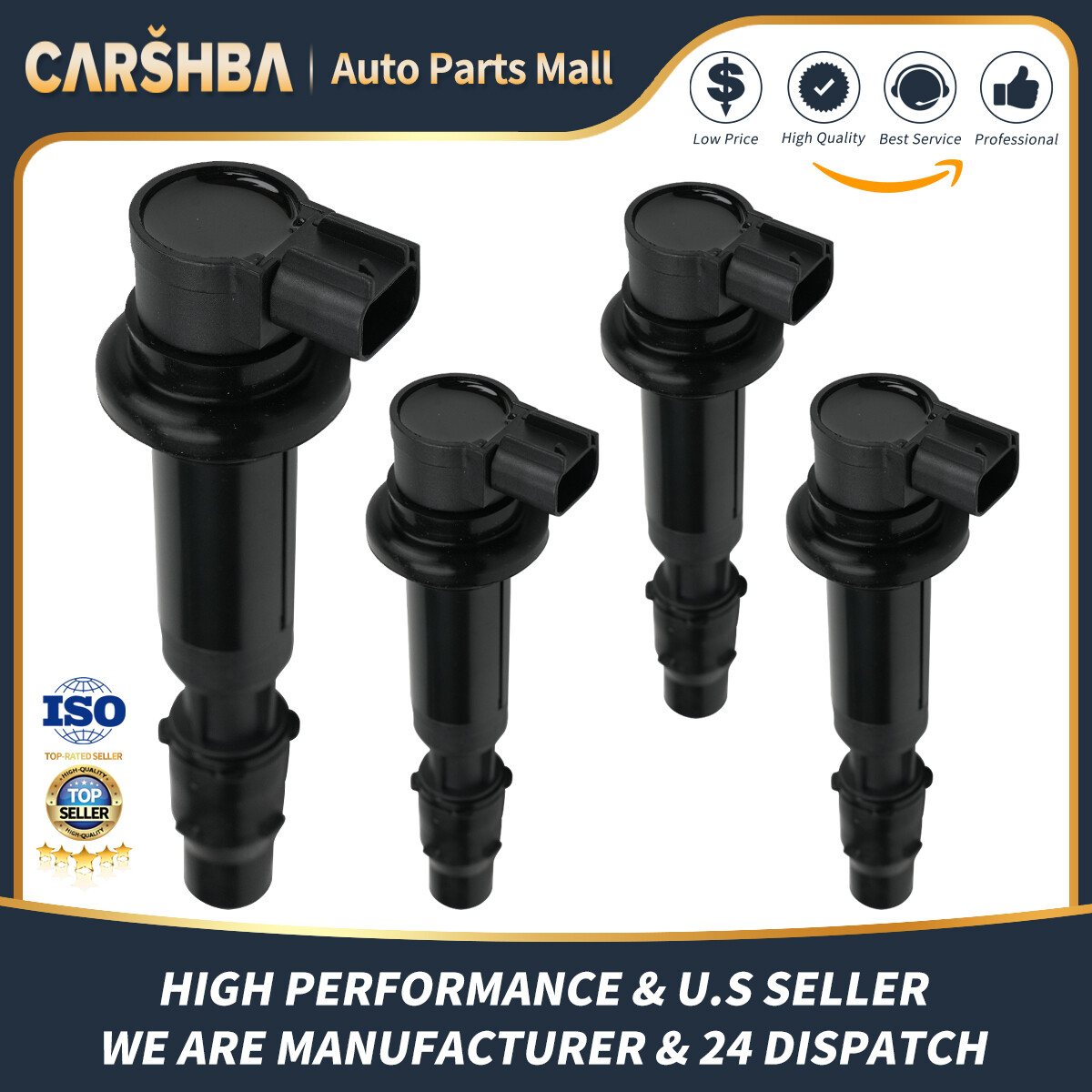 4--Ignition Coil F6T553 For Triumph Tiger 800 XR XCA Kawasaki ZX6R NINJA better