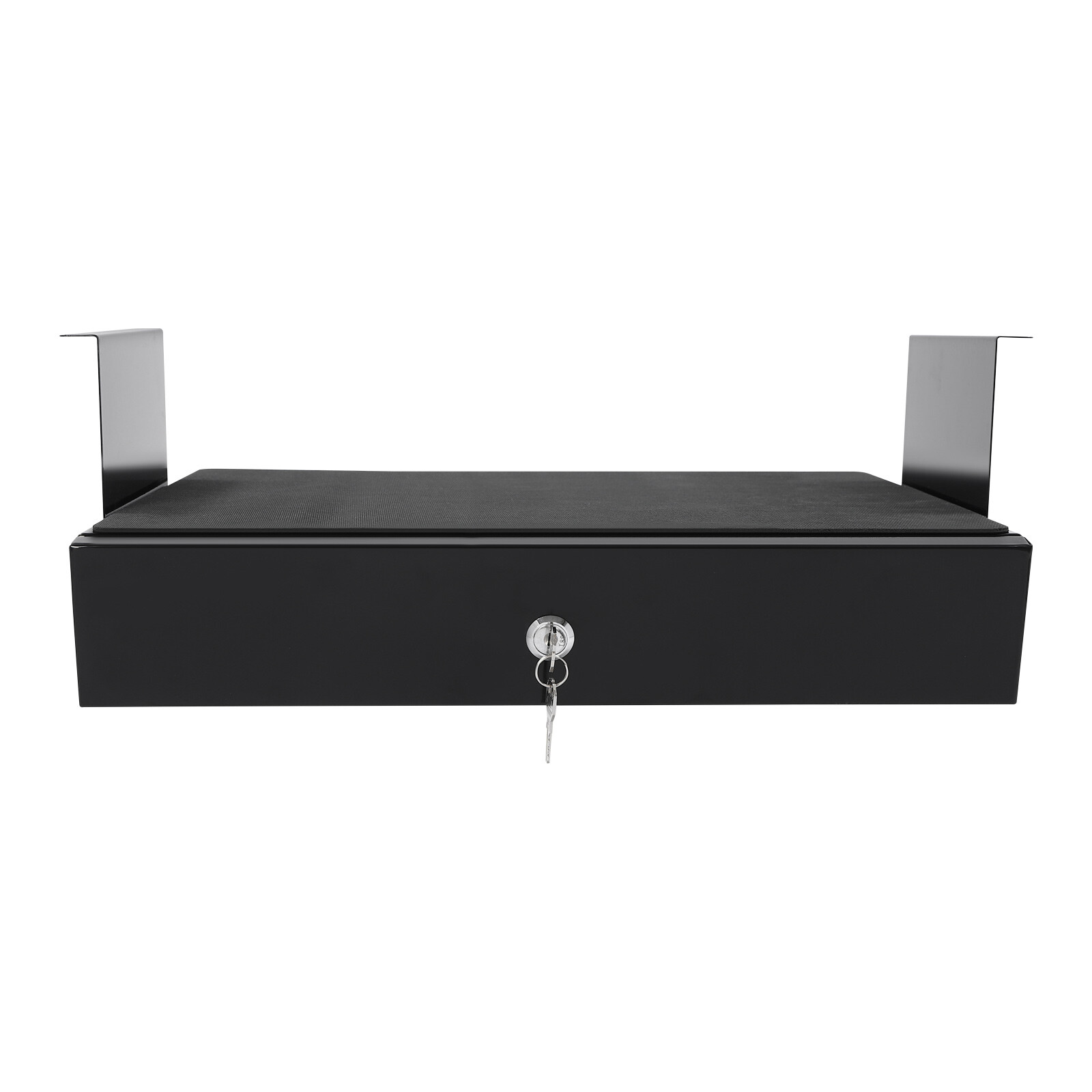 Sliding Pull-Out Under-Desk Drawer Organizer with Computer Pad