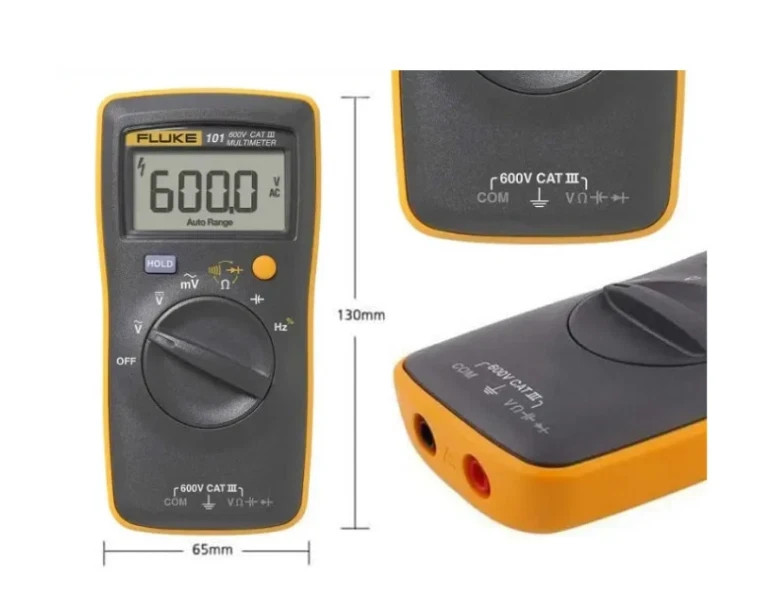 FLUKE 101 Digital Basic Multimeter Pocket Portable Meter AC DC Volt Tester