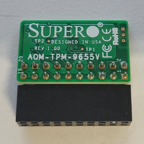 Supermicro AOM-TPM-9655V Server Security Add on 20-Pin - TPM 1.2  Trusted Module