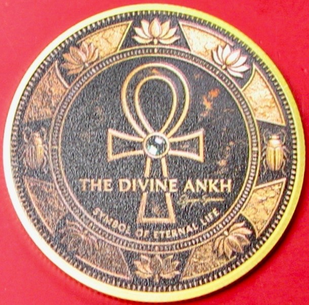 The Divine Ankh. Challenge, Souvenir. 1.5". CT38d.