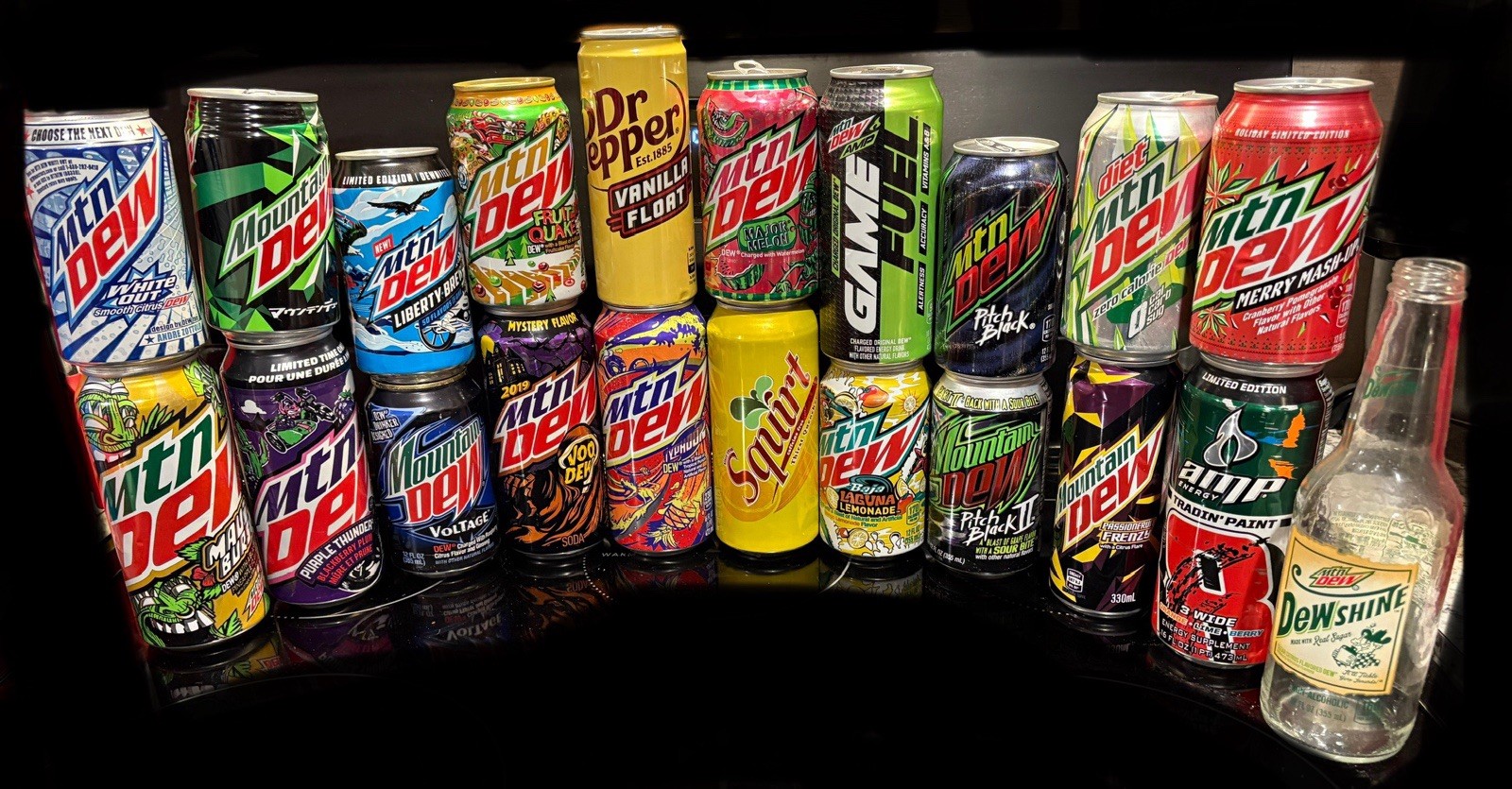 Mountain Dew Collectible Cans Empty Must See Mtn Dew Great Deal!!!  Lot#56 B2