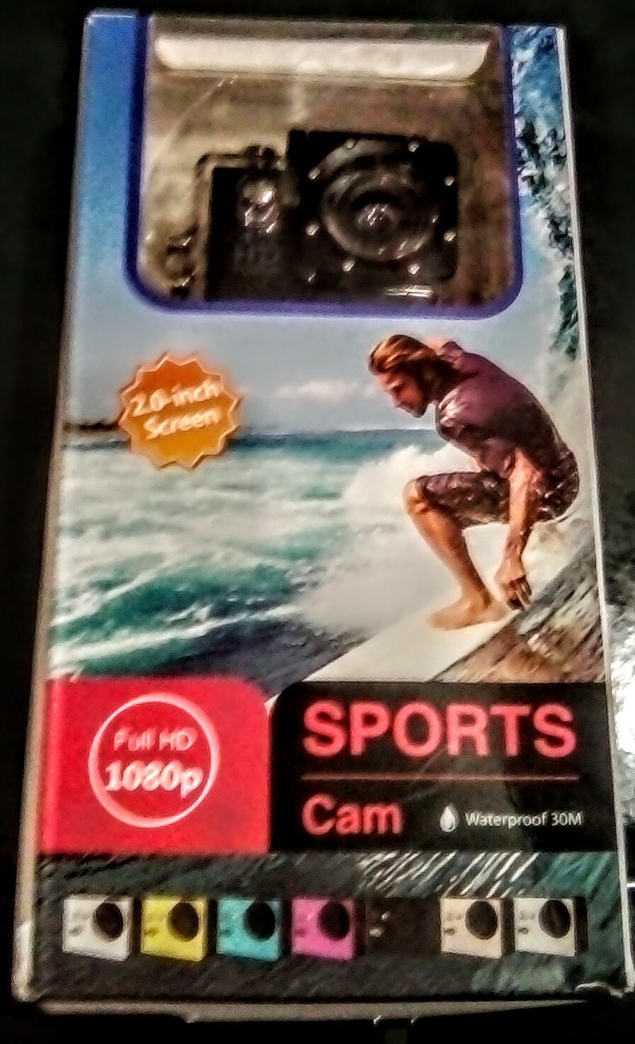 XLNT  WATER PROOF SPORTS CAM FULL COLOR  1080P HD 8GB SDHC CARD INCLUDED FREE