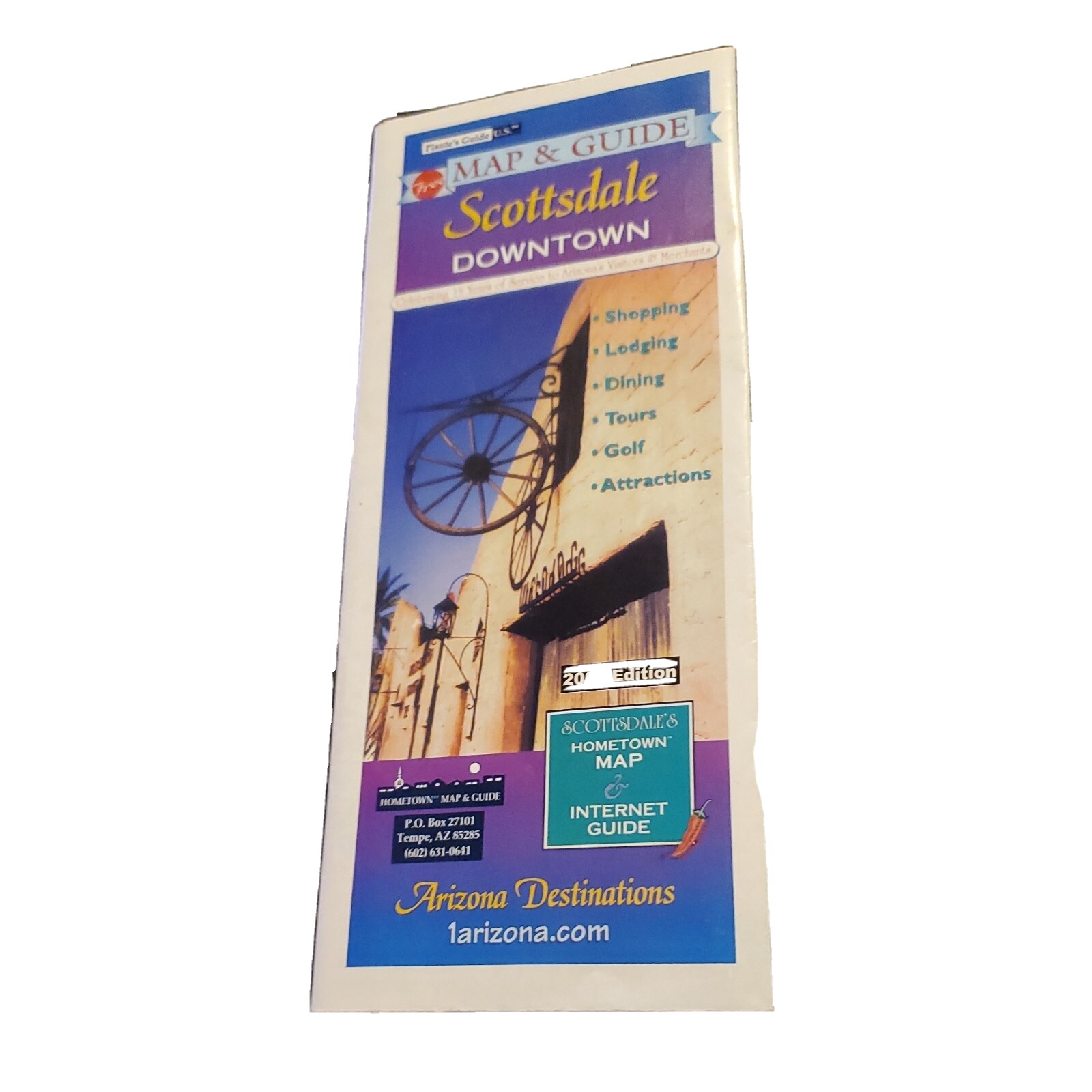 MAP of PHOENIX,Tucson & Scottsdale, MapEZ Guide w/ Downtown Details Tour Guide