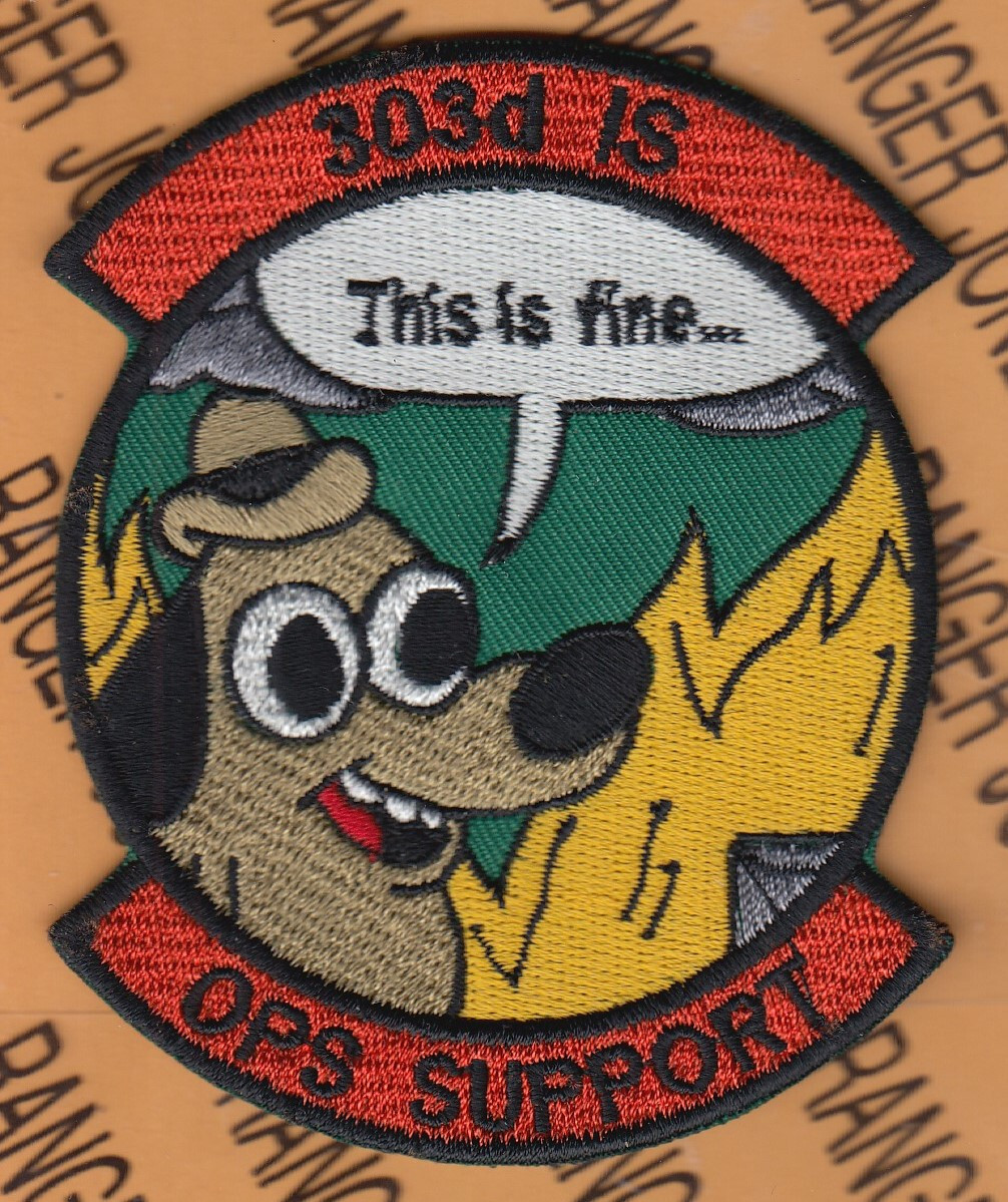USAF Air Force 303rd Intelligence Sq IS Operational Support 3.75" patch c/e