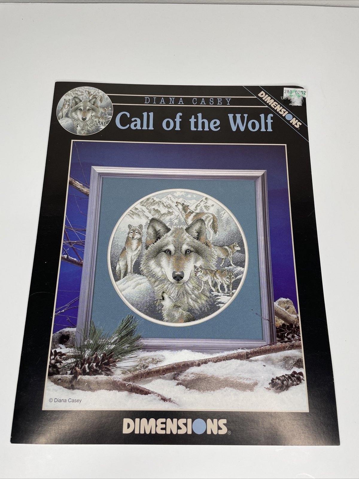 NEW - Dimensions Instructions “Call Of The Wolf” By DIANA CASEY