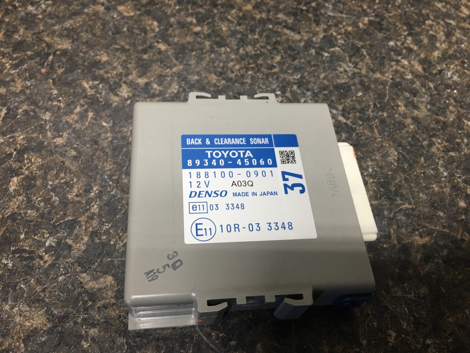 2011 2012 2013 2014 TOYOTA SIENNA BACK CLEARANCE CONTROL MODULE 89340-45060