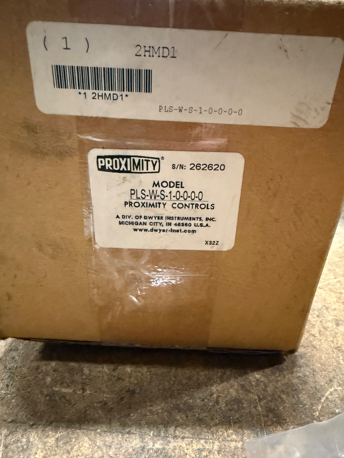 PROXIMITY PLS-W-S-1-0-0-0-0 Level Switch, Paddle 2HMD1 (NEW)