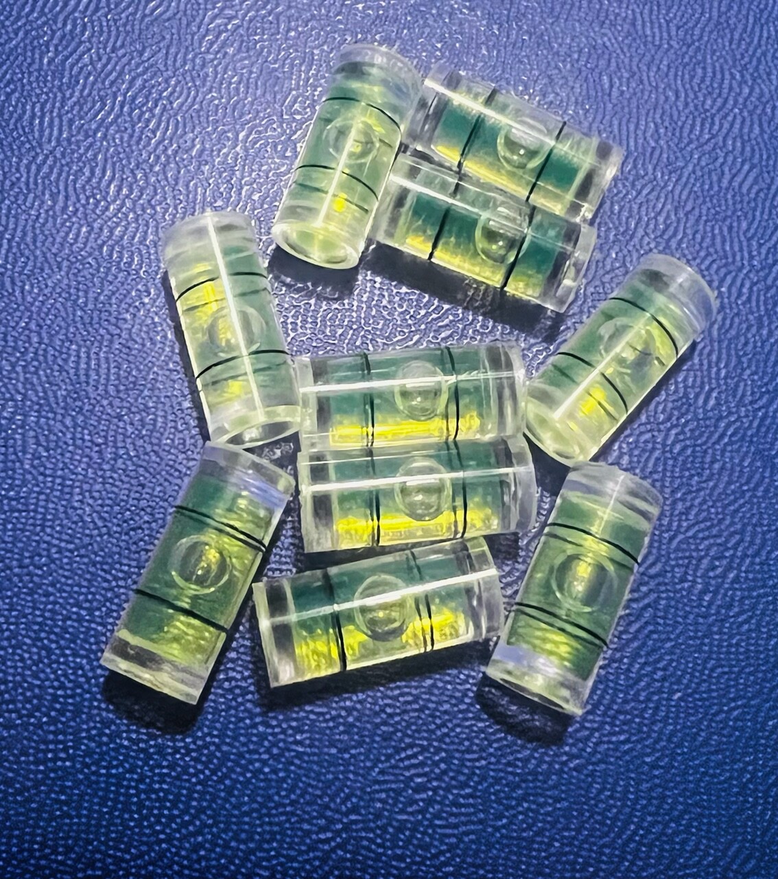 10 PCs Acrylic Tube Bubble Spirit Level Vial Measuring Instrument D 7mm L 16mm