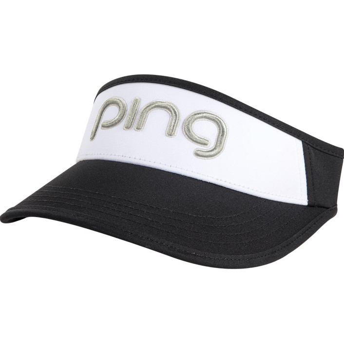 New PING  2024 Lady Visor Black White  Moisture Wicking Sensor Cool Headband $35