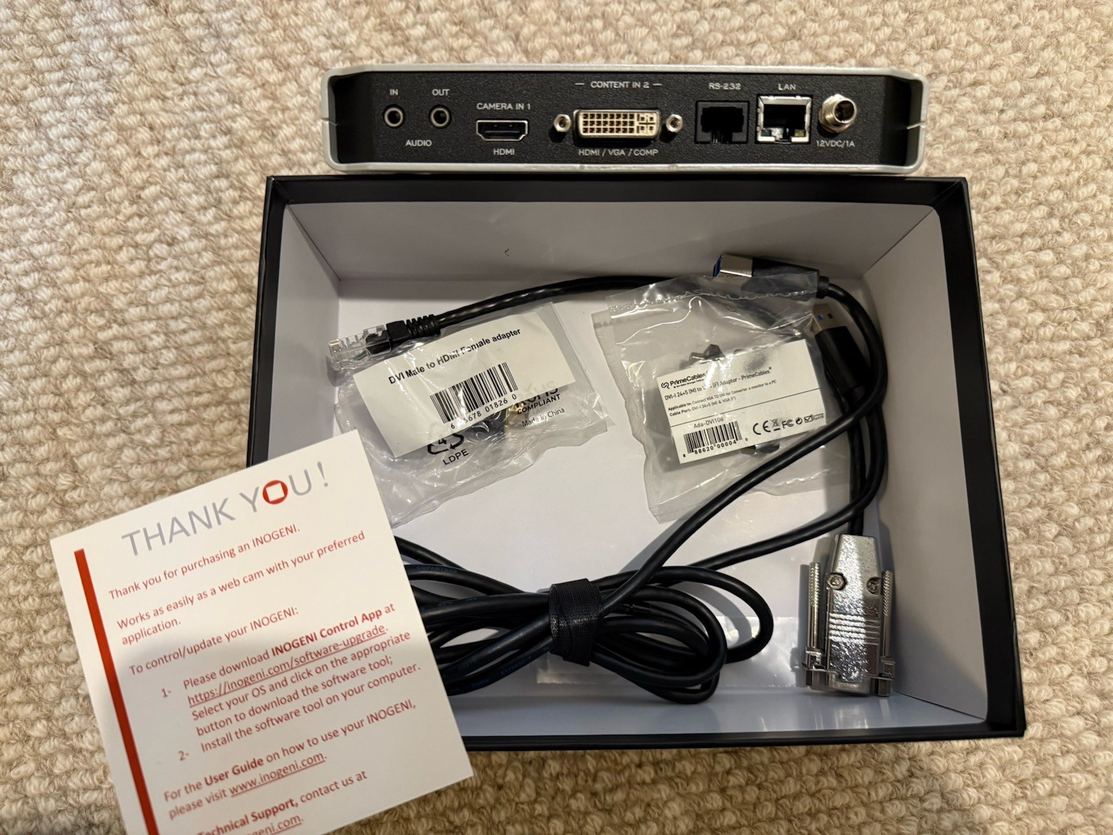 INOGENI SHARE2 HDMI Video Mixer USB 3.0 Capture Device w/ Box Untested