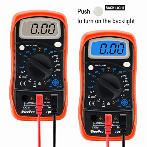 Vpro850L Digital Multimeter DC AC Voltmeter, Ohm Volt Amp Test Meter, Electric