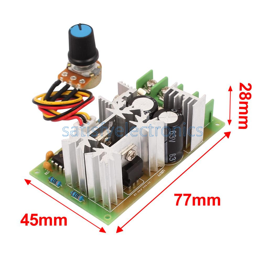 Universal 20A DC 10-60V PWM HHO RC Motor Speed Regulator Controller Switch