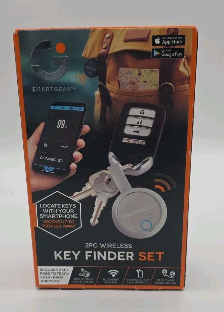 Key Finder Set Smartgear Wireless 2 Pack New