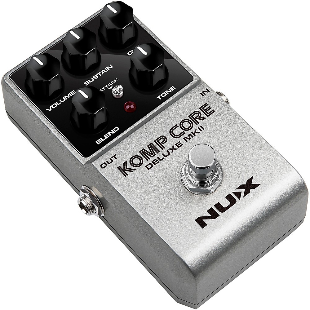 NUX Komp Core Deluxe MKII Compressor Effects Pedal Silver