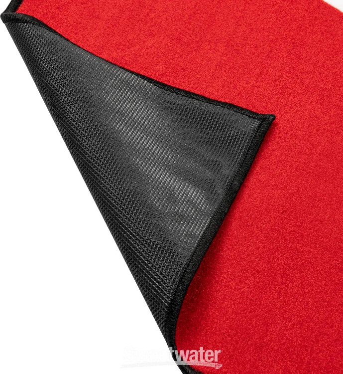 Gator Drum Rug - Black/Red/White