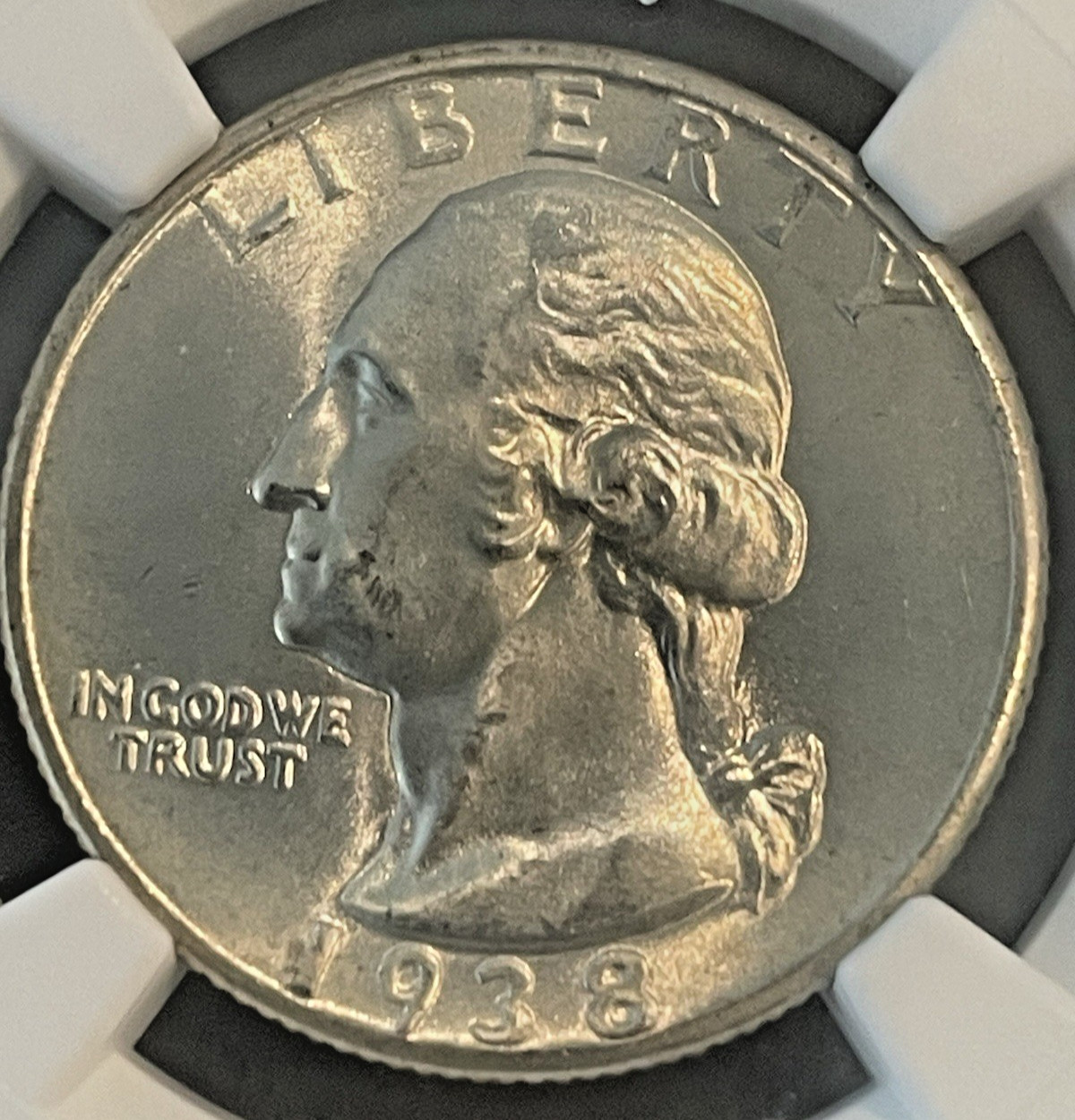 1938 Washington Quarter in MS67+