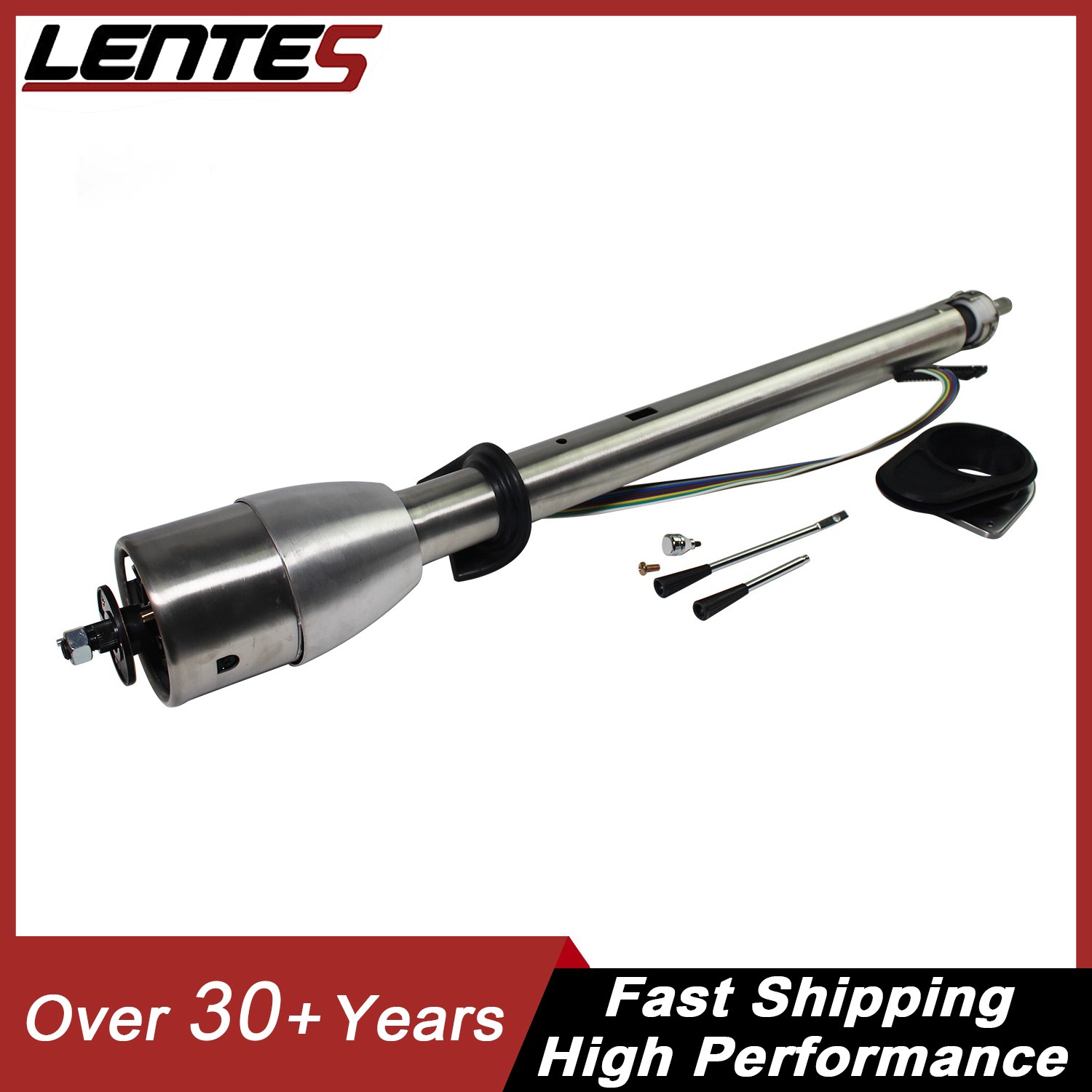 Universal 35" Tilt Floor Shift Steering Column Paintable Steel w/o Adapter