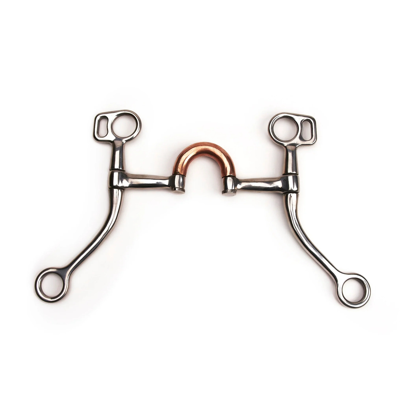 Shires Stainless Steel Correction Port Bit with Copper Port - Western Horse Bit