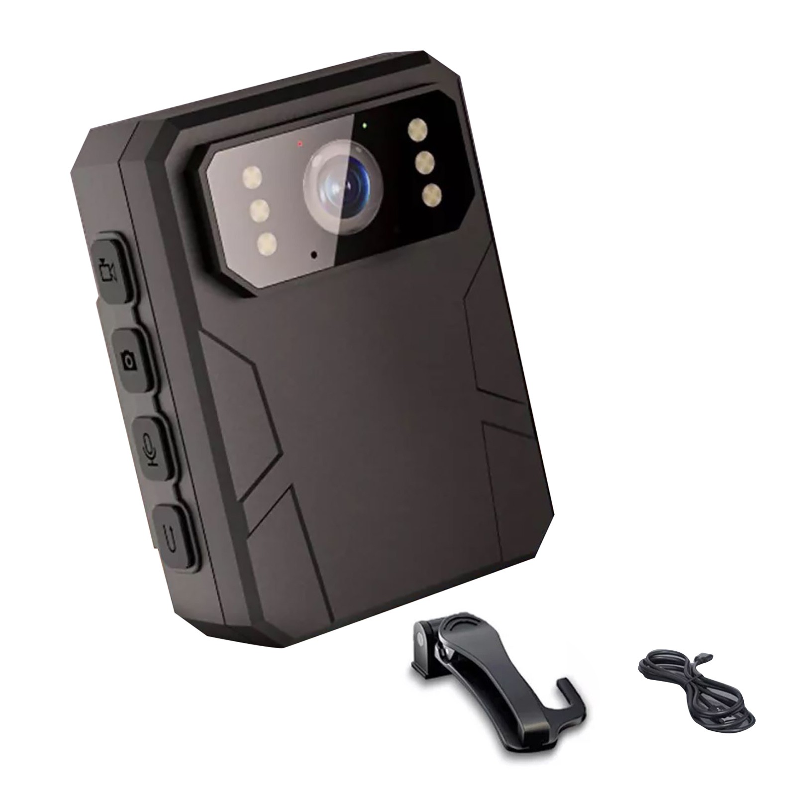 4K HD Police Wearable Cam Body Camera Recorder w/ Audio Night Vision Record