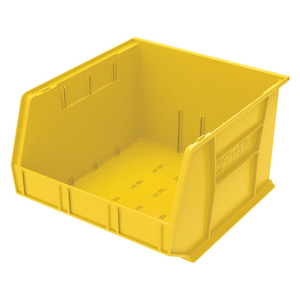 AKRO-MILS 30270YELLO Hang and Stack Bin,Yellow,Plastic,11 in 5YM96