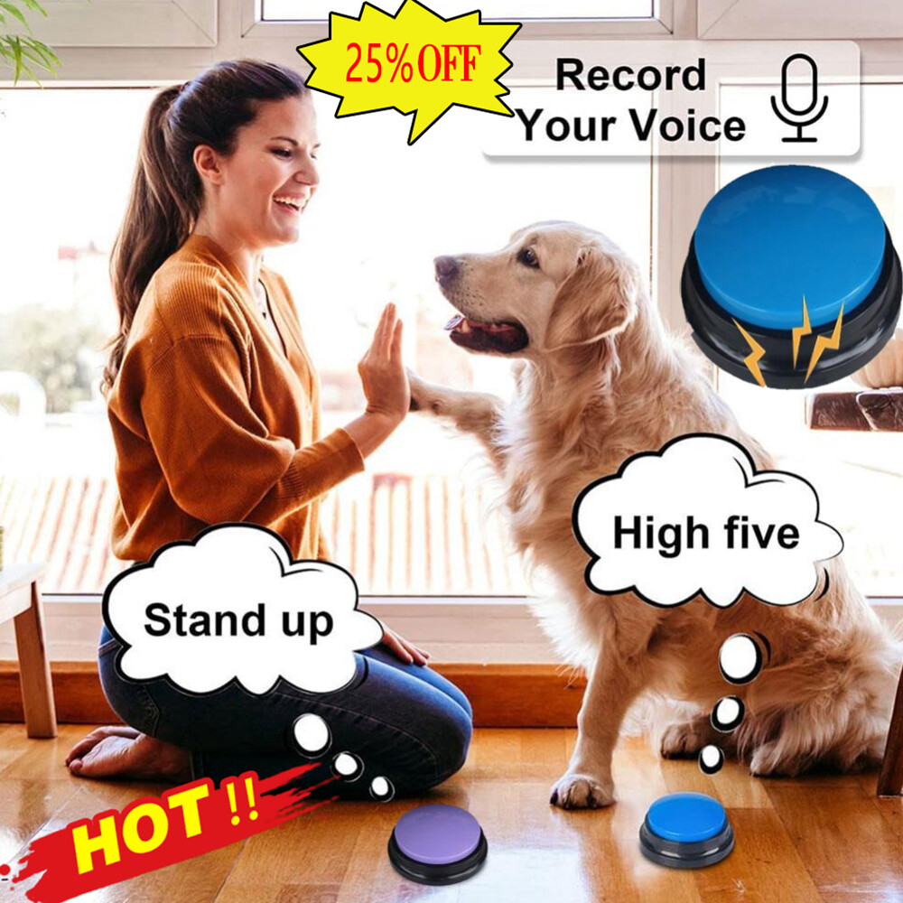 Dog Buttons Pet Training Communication Toys Recordable Talking Speaking Starter