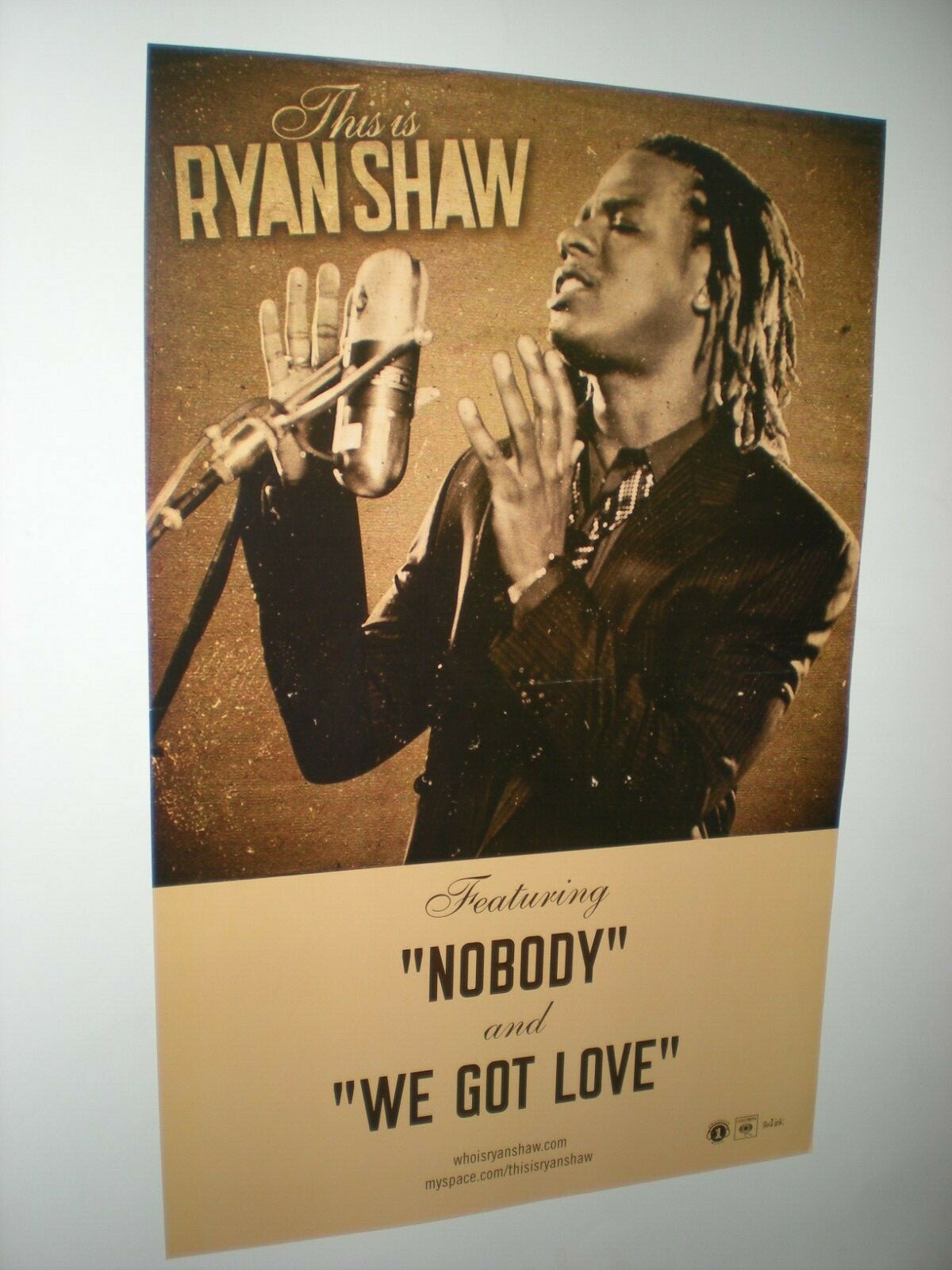 Poster - RYAN SHAW this is We Got Love nobody 1