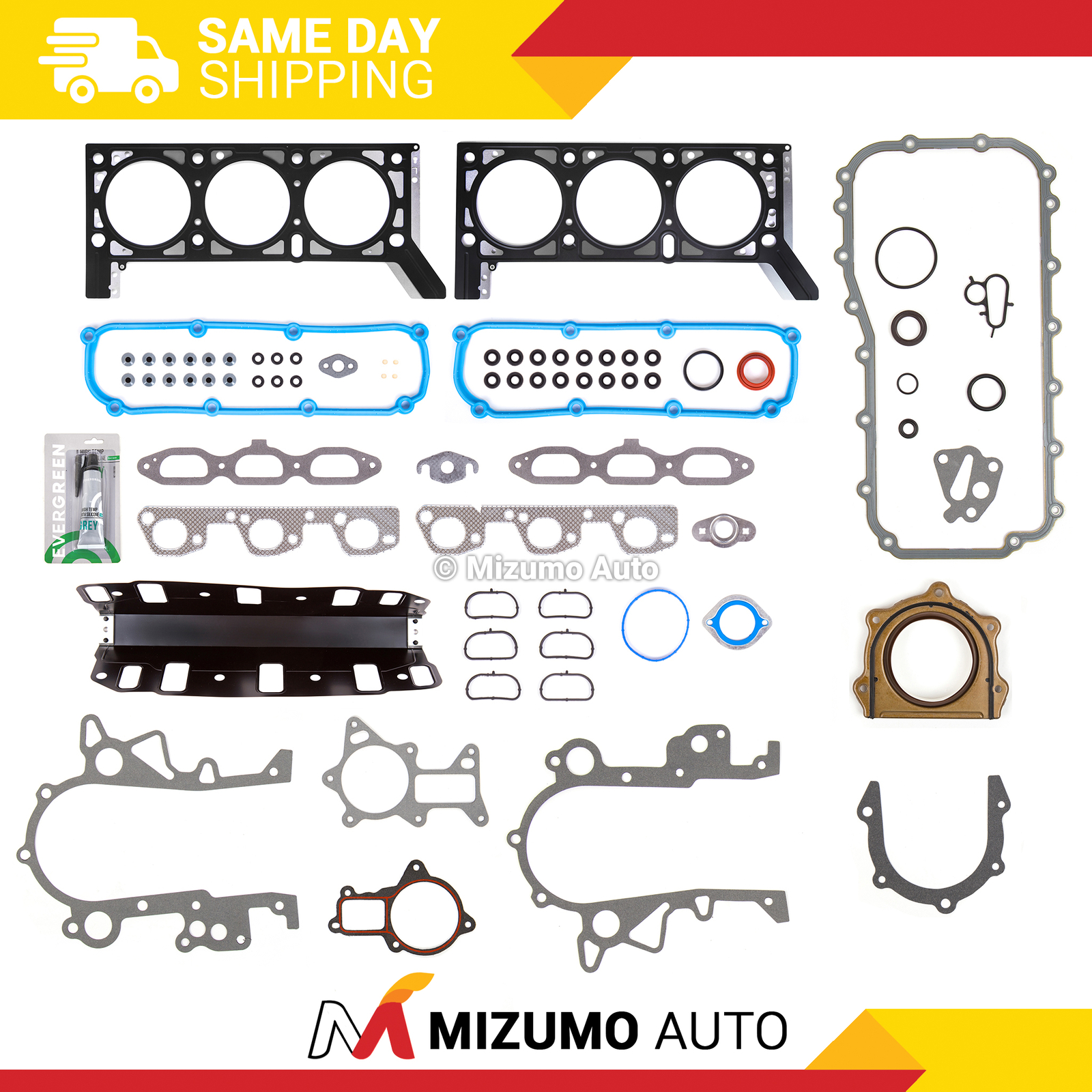 Full Gasket Set Fit 07-11 Jeep Wrangler 3.8L V6 OHV 12v VIN 1