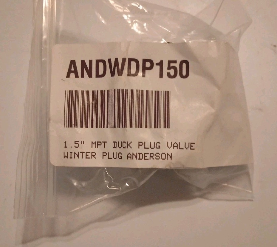 ANDERSON - ANDWDP150 WINTER DUCK PLUG , POOL WINTERIZING PLUG 1.5", FREE SHIP