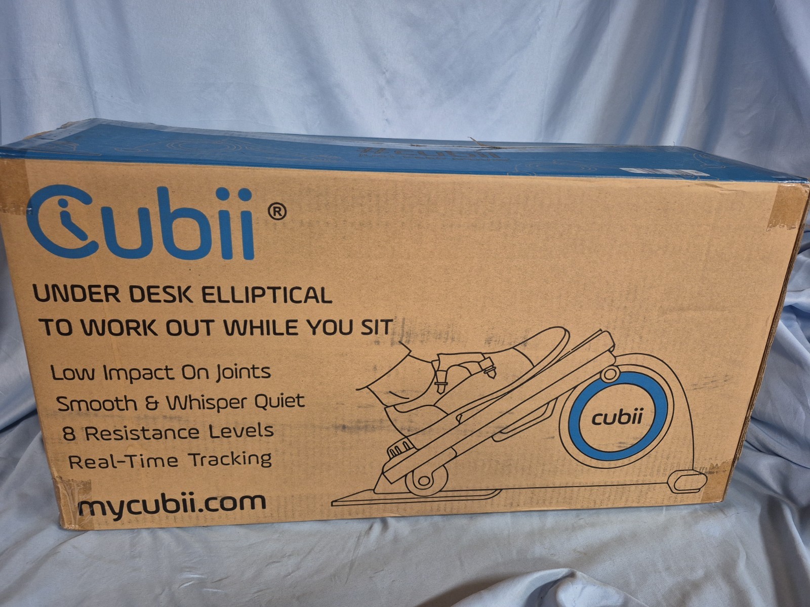 New Cubii Jr F3A2 Under Desk Elliptical With Built in Display Monitor Purple
