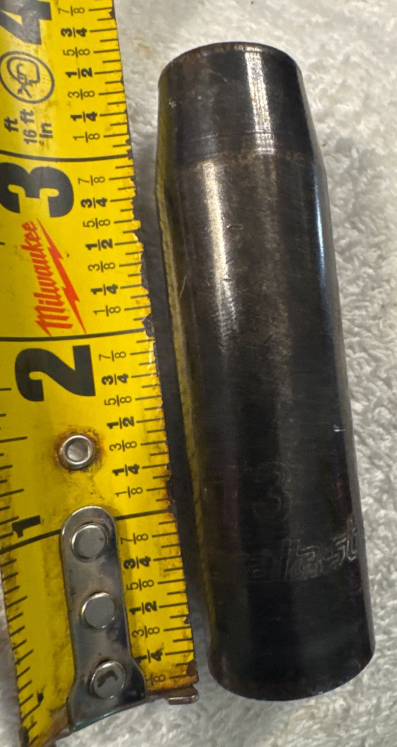 13 mm, Duralast 1/2” Drive 13mm Deep Impact Socket Tool Auto Zone 53-259