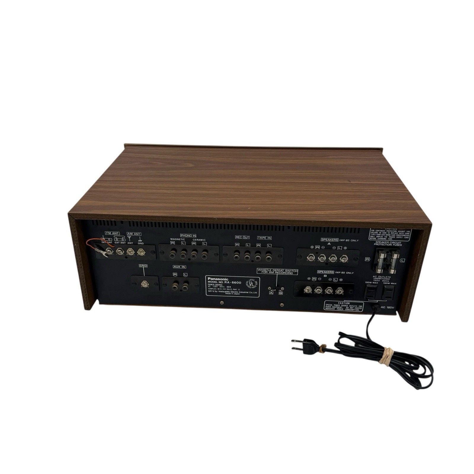 Vintage Panasonic RA-6600 8 Track Stereo Recorder Receiver- Read Description