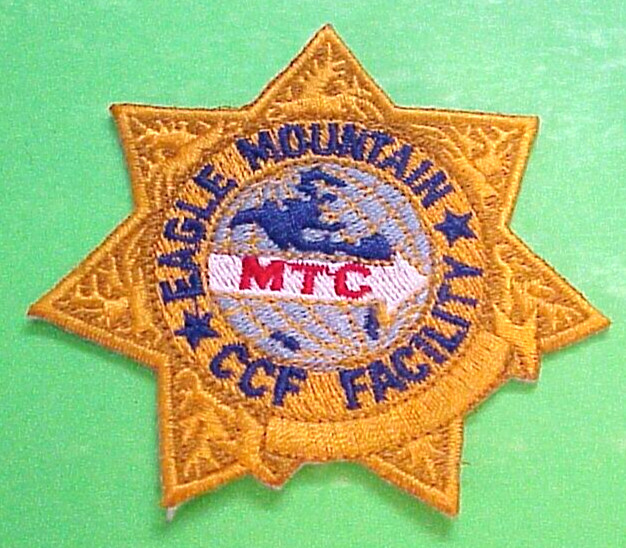 EAGLE MOUNTAIN  CALIFORNIA  CCF COMMUNITY CORRECTIONAL FACILITY  POLICE PATCH