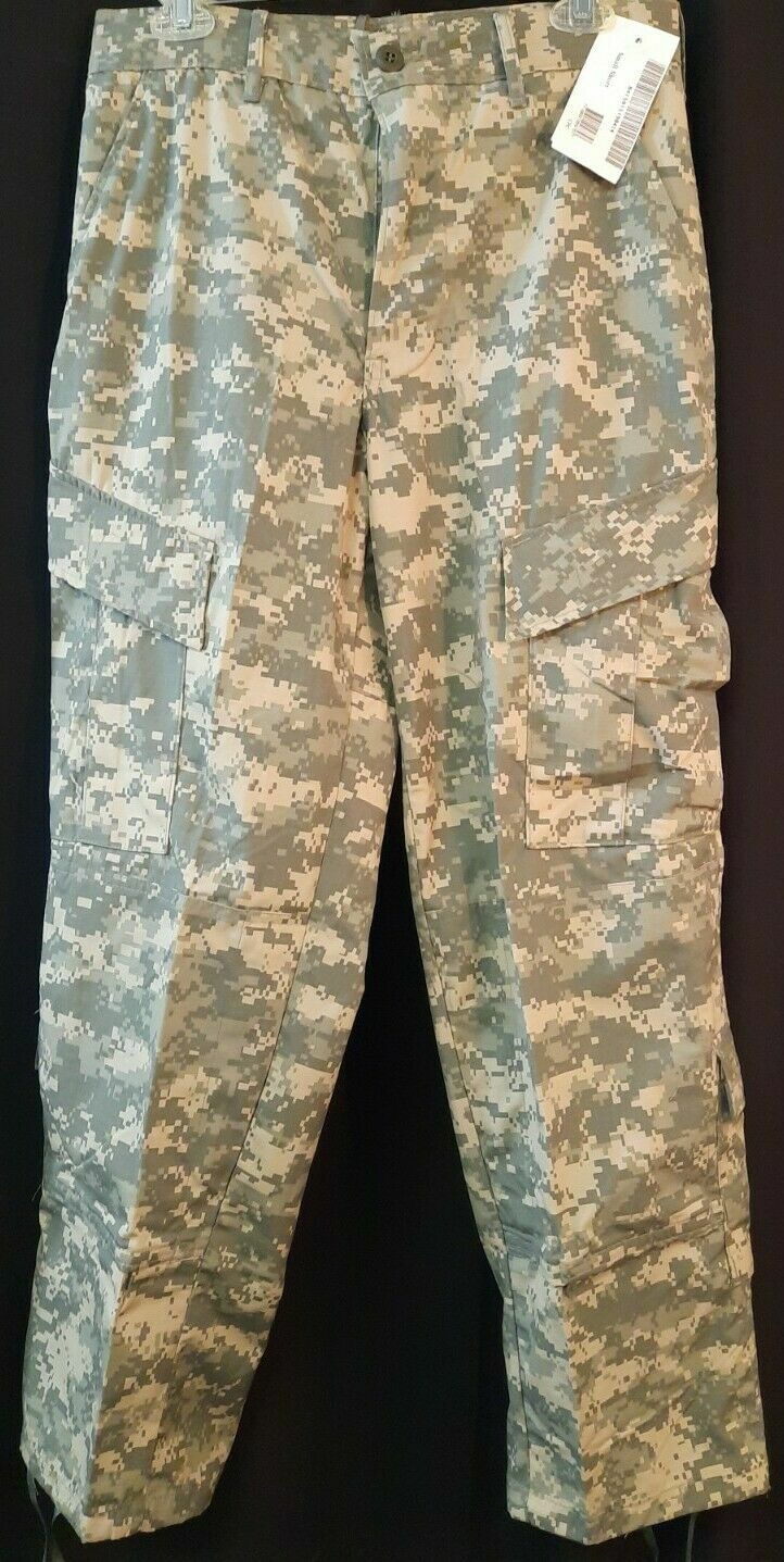 NEW Insect Repellent ACU Camo Pants Army Combat Uniform Trouser w/ Permethrin