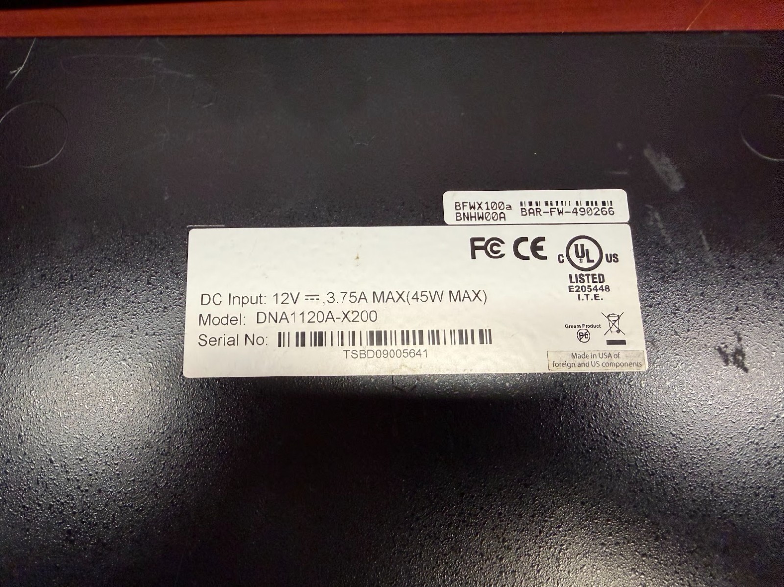 Barracuda BFWX100a Network Firewall X100